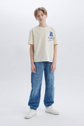 Resim Defacto Erkek Çocuk Kısa Kol T-shirt B6165A8/ER83