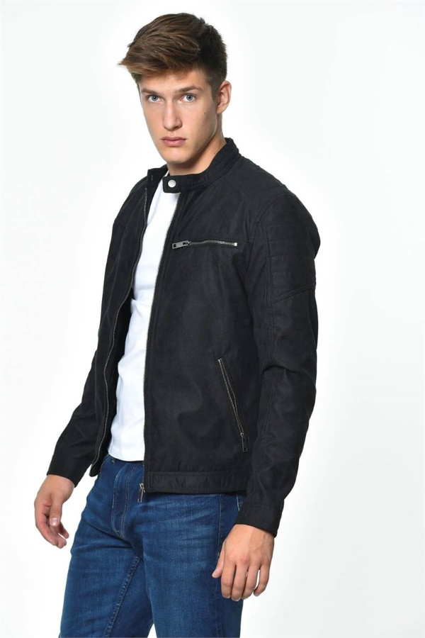 Resim Jack & Jones Erkek Deri Mont ve Ceket
