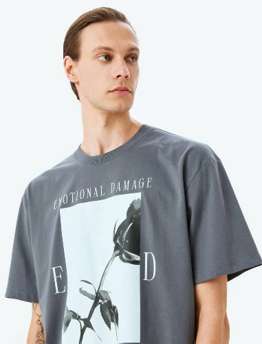 Resim Koton Erkek T-shirt 5SAM10138HK