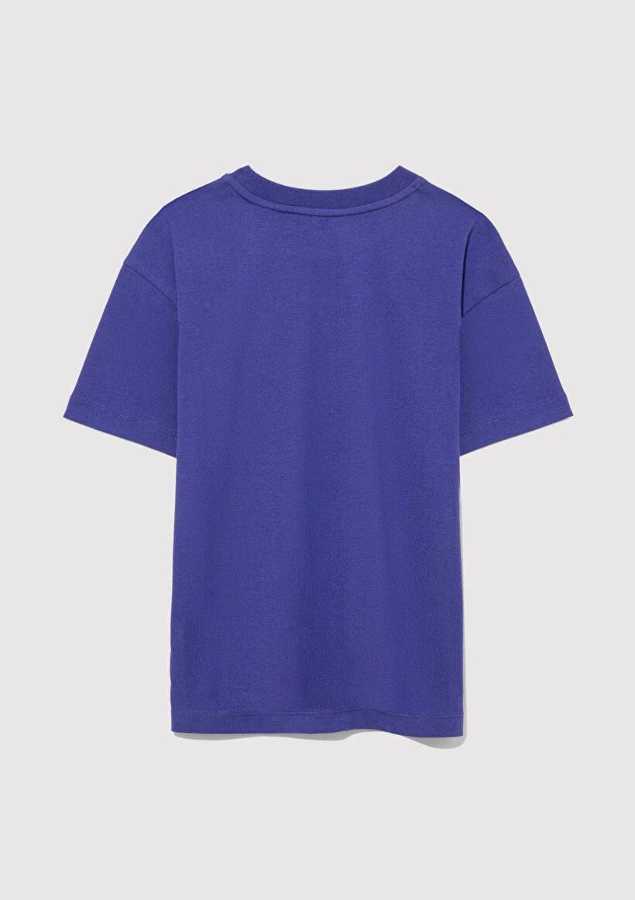 Resim Mavi Batman Baskılı Erkek Çocuk T-Shirt M6610295-70908