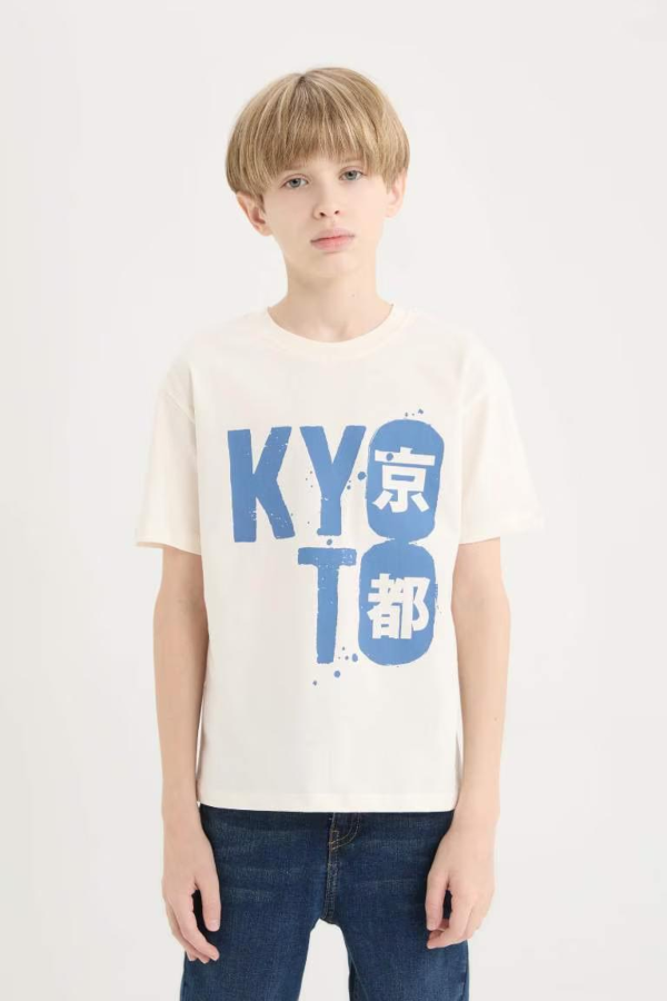 Resim Defacto Erkek Çocuk Kısa Kol T-shirt D9258A8ER100