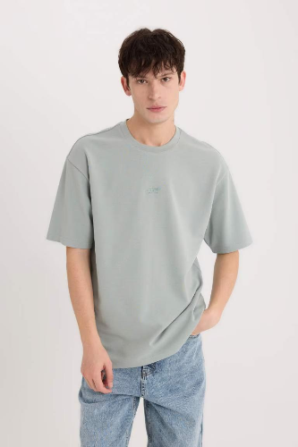 Resim Defacto Erkek  T-shirt D5508AXGR488