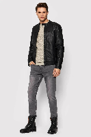 Resim Only & Sons Onsmıke Pu Racer Jacket Otw Vd Noos Erkek Deri Mont Ve Ceket 22012339
