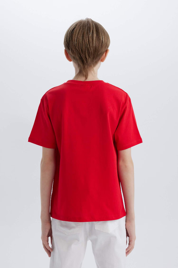Resim Defacto Erkek Çocuk Kısa Kol T-shirt B6938A8RD282