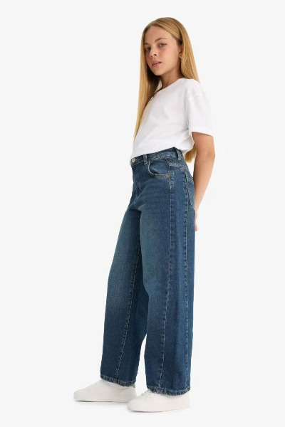 Resim Defacto Kız Çocuk  Jean Pantolon F7541A8/NM34