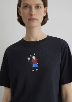 Resim Mavi Regular Kadın  T-shirt M1613178-70087
