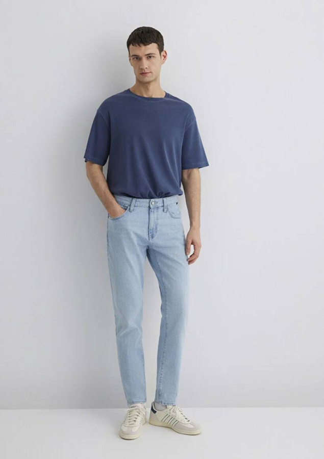 Resim Mavi Tapered Erkek  Jean Pantolon M0081089804