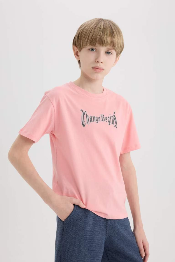 Resim Defacto Erkek Çocuk T-shirt E0101A8/PN185