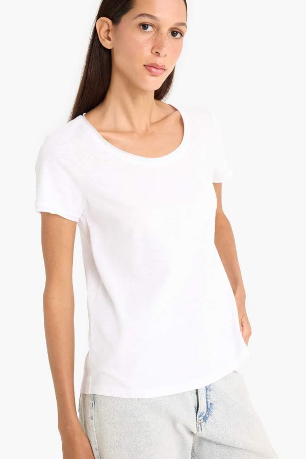 Resim Defacto Kadın T-shirt K1508AZ/WT83