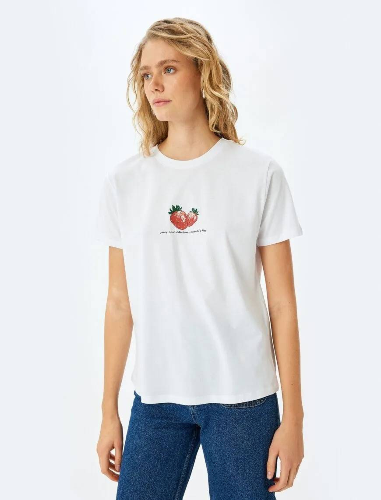 Resim Koton Kadın T-shirt 5SAK50098EK