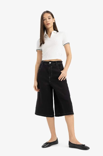 Resim Defacto Kadın Kısa Kol T-shirt E7906AXWT32
