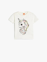 Resim Koton Kız Bebek T-shirt 5SMG10025AK