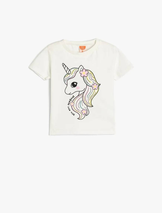 Resim Koton Kız Bebek T-shirt 5SMG10025AK
