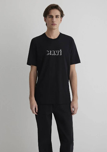 Resim Mavi Regular Erkek  T-shirt M0612686-900