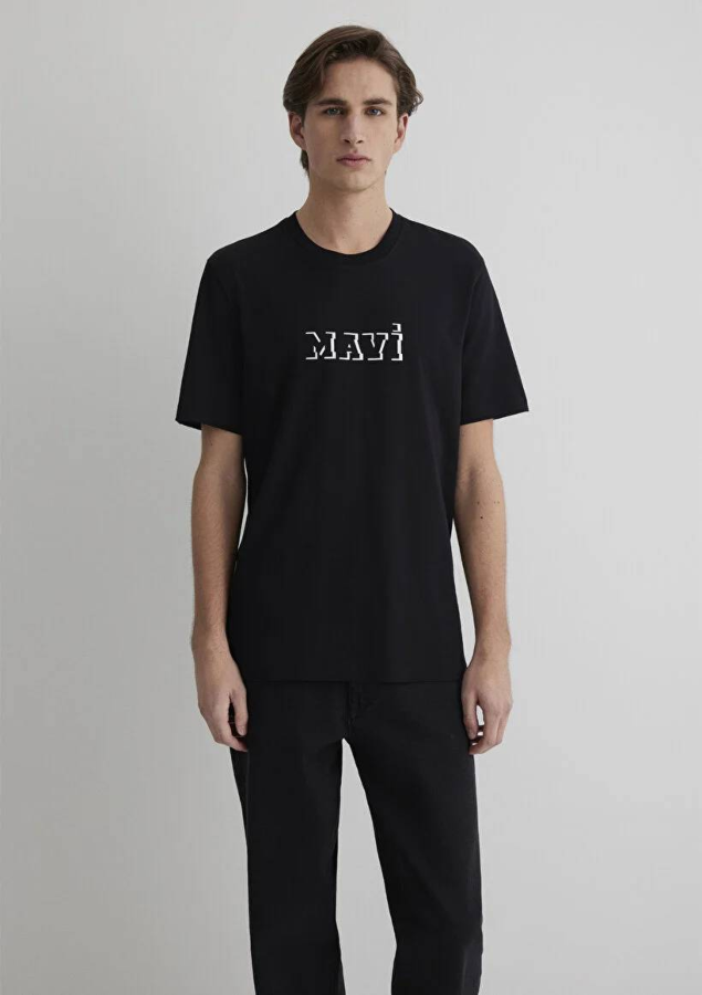 Resim Mavi Regular Erkek  T-shirt M0612686-900