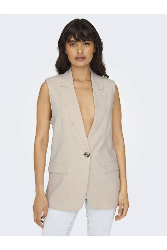 Resim Only Onlırıs-Sıesta SL Lınen Bl Vest Tlr Kadın Yelek 15348125