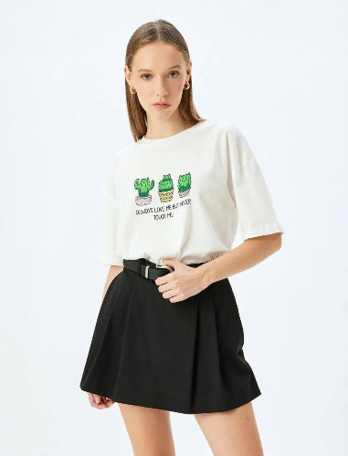 Resim Koton Kadın T-shirt 5SAL10064IK