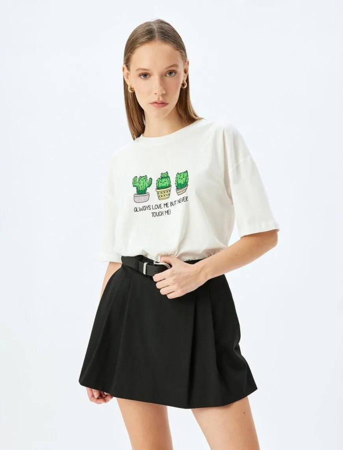 Resim Koton Kadın T-shirt 5SAL10064IK