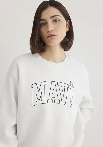 Resim Mavi Mavi Logo Kadın Sweat M1611192-70057