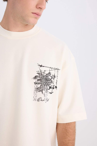 Resim Defacto Erkek  T-shirt C7055AX/ER137