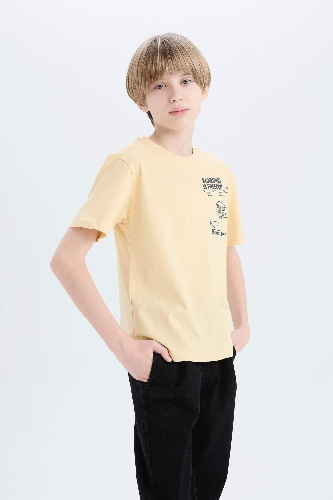Resim Defacto Erkek Çocuk Kısa Kol T-shirt D9260A8YL252