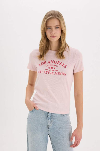 Resim Defacto Kadın T-shirt E5066AX/PN364