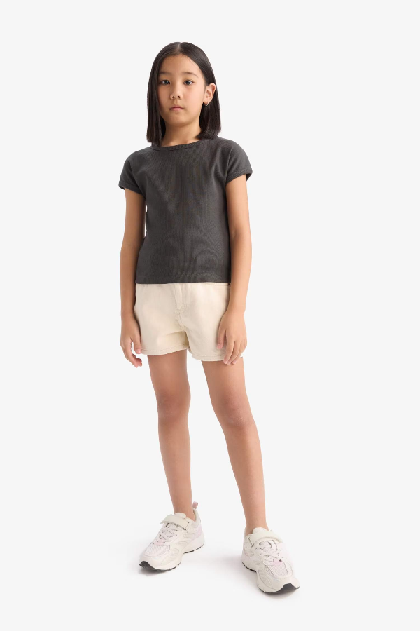 Resim Defacto Kız Çocuk Kısa Kol T-shirt B3053A8AR211