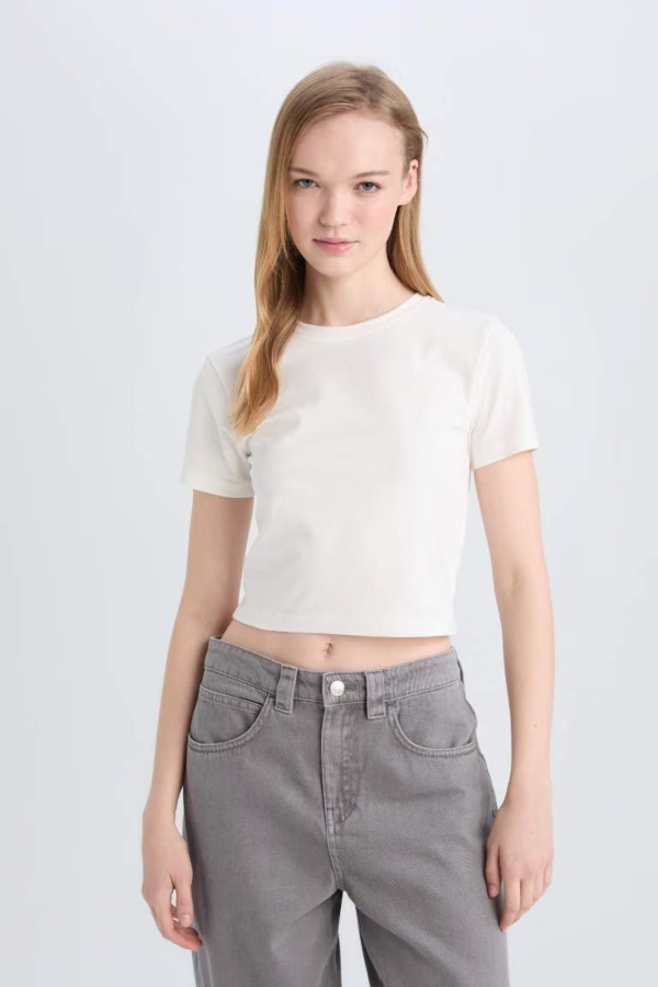 Resim Defacto Kadın T-shirt Z8790AZ/WT32
