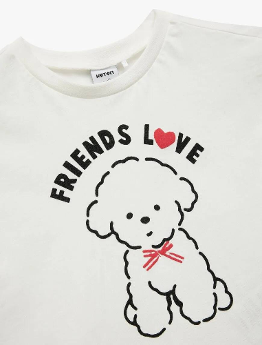 Resim Koton Kız Bebek T-shirt 5SMG10144AK