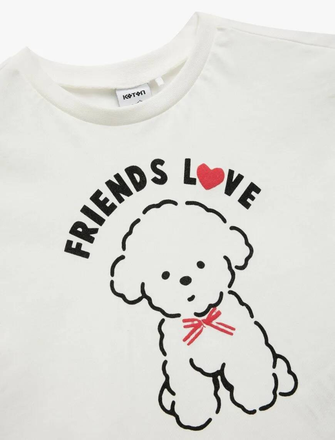 Resim Koton Kız Bebek T-shirt 5SMG10144AK