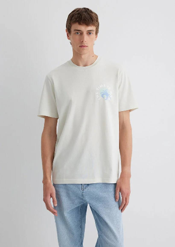 Resim Mavi Regular Erkek  T-shirt M0612672-70142