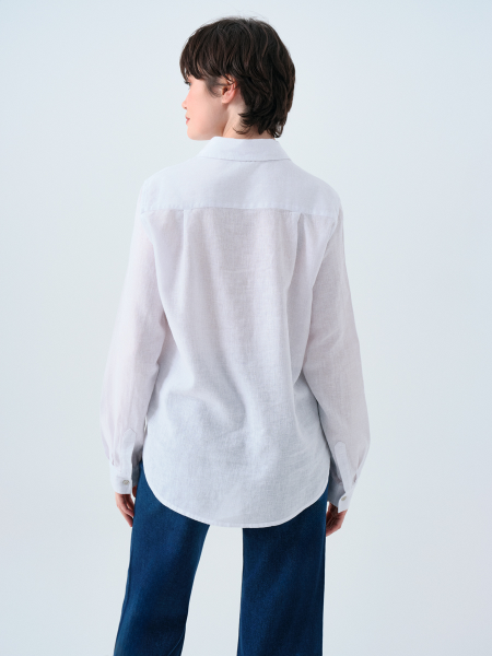Resim Loft Kadın Loose Fit UZUN KOLGömlek Lf2039039