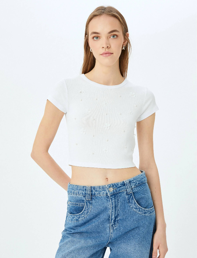 Resim Koton Kadın T-shirt 5SAL10251IK
