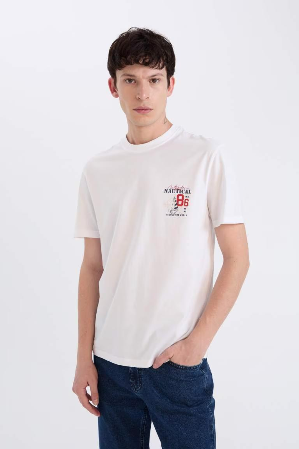 Resim Defacto Erkek  T-shirt D9357AXWT34