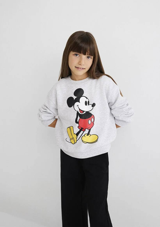 Resim Mavi Mıckey Baskılı Kız Çocuk Sweat M7S10084-88467