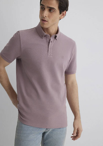 Resim Mavi Slim Erkek  T-shirt M063247-89596