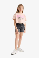 Resim Defacto Kız Çocuk T-shirt E0385A8/PN287
