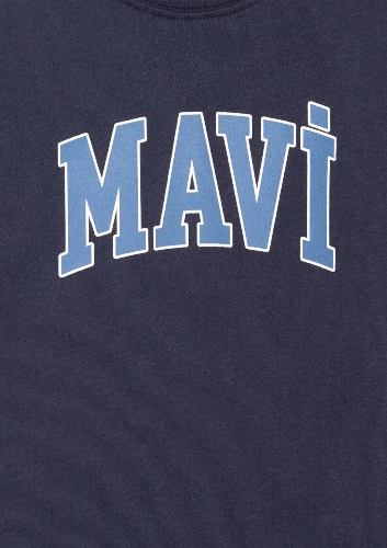 Resim Mavi Logo Baskılı Erkek Çocuk T-Shirt M6610030-82318