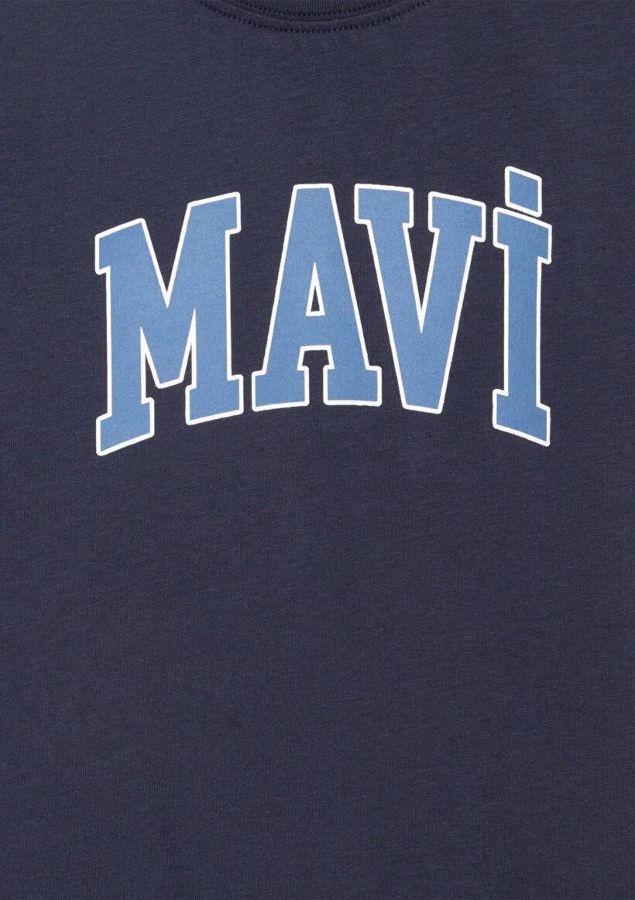 Resim Mavi Logo Baskılı Erkek Çocuk T-Shirt M6610030-82318