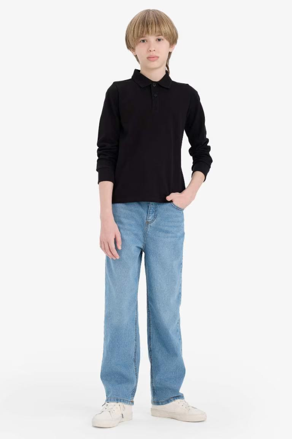 Resim Defacto Erkek Çocuk Uzun Kol T-shirt L0288A6/BK81