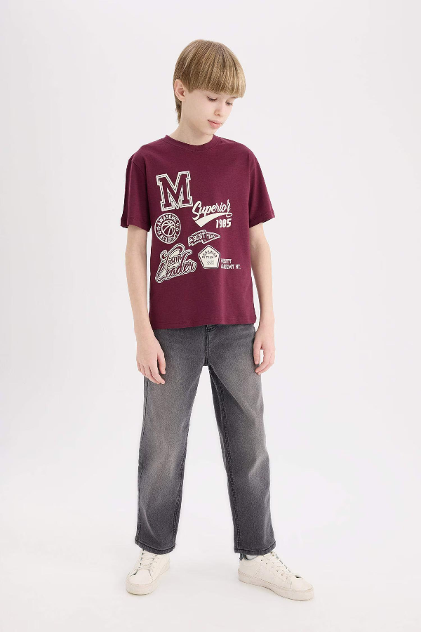Resim Defacto Erkek Çocuk Kısa Kol T-shirt E0090A8BR232