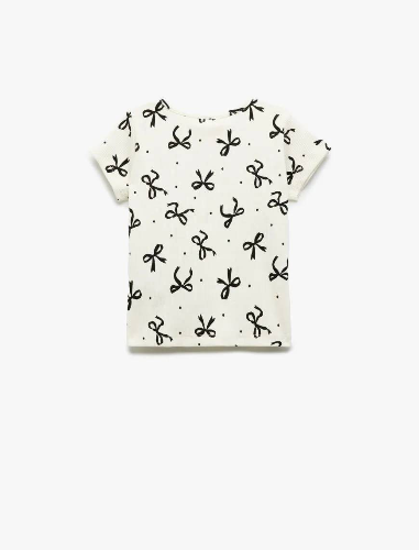 Resim Koton Kız Bebek Kısa Kol T-shirt 5SMG10104AK