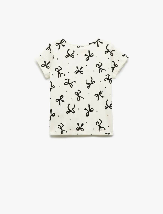 Resim Koton Kız Bebek Kısa Kol T-shirt 5SMG10104AK