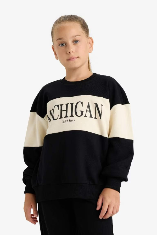 Resim Defacto Kız Çocuk  Sweat Takım E6418A8/BK81