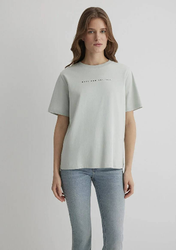 Resim Mavi Logo Kadın T-Shirt M1613147-70148