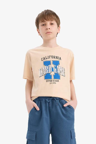 Resim Defacto Erkek Çocuk Kısa Kol T-shirt E6311A8BG375