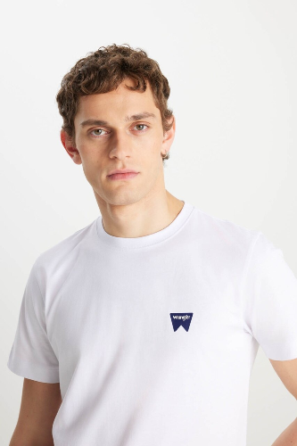 Resim Wrangler Regular Fit Small Logo  Erkek T-shirt MW70MD3312