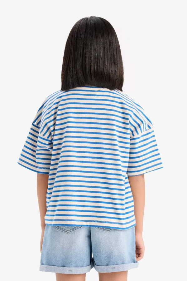 Resim Defacto Kız Çocuk Kısa Kol T-shirt D8581A8BE124