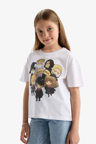 Resim Defacto Kız Çocuk T-shirt E4411A8/WT34