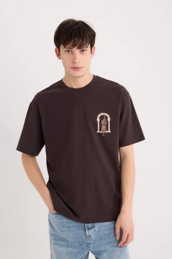 Resim Defacto Erkek  T-shirt D9345AXBN337